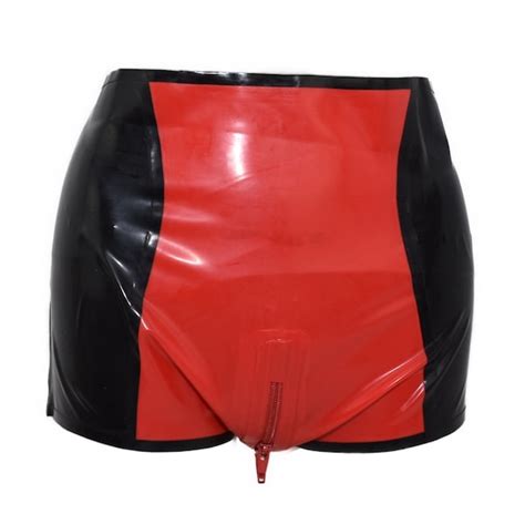 open crotch shorts|Octane Open Crotch Leather Shorts with Back Zipper.